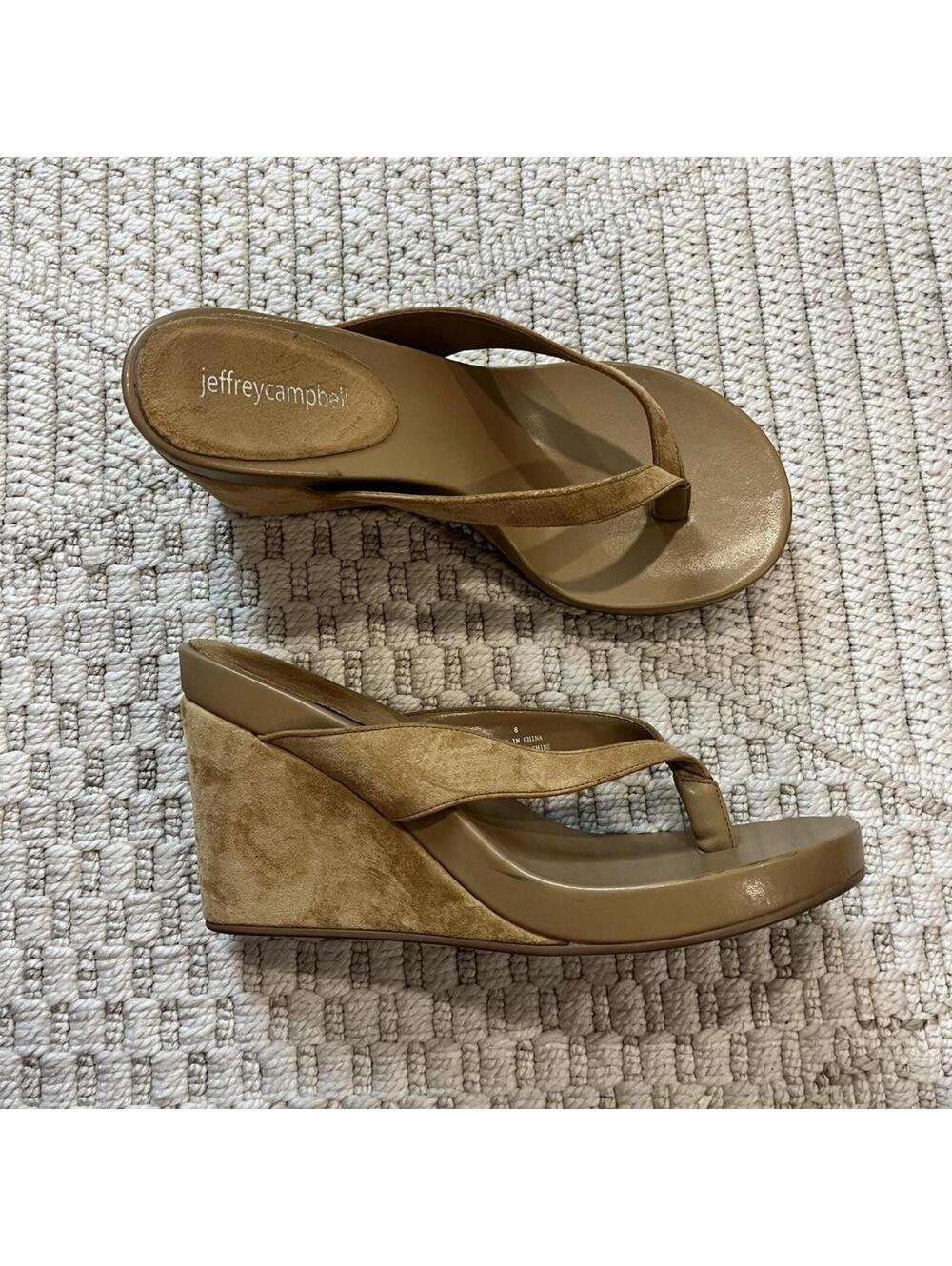 SOLD!! JEFFREY CAMPBELL Leizel Platform Wedge Flip Flop